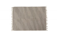 Tappeto moderno Atlanta, stile kilim, 100% cotone, grigio, 230x160cm