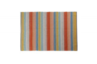 Tappeto moderno Cleveland, stile kilim, 100% cotone, multicoloree, 110x60cm