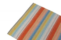 Tappeto moderno Cleveland, stile kilim, 100% cotone, multicoloree, 110x60cm