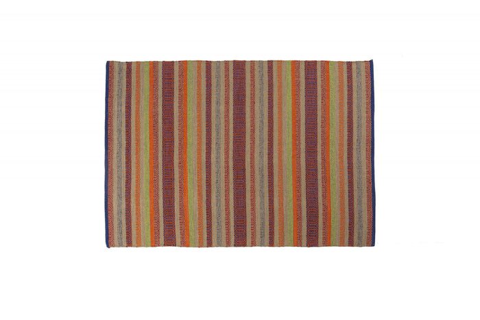 Tappeto moderno Cleveland, stile kilim, 100% cotone, multicoloree, 230x160cm