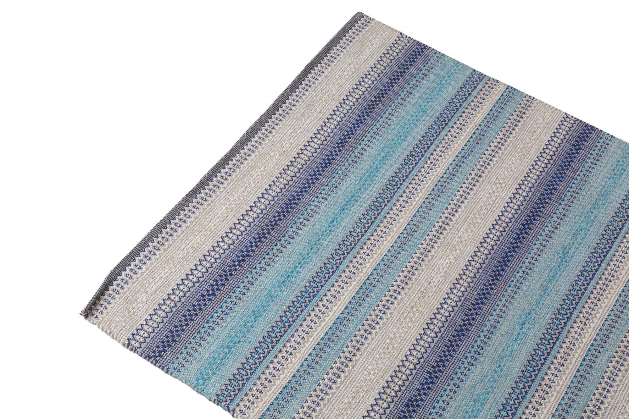 Tappeto moderno Cleveland, stile kilim, 100% cotone, multicoloree, 110x60cm