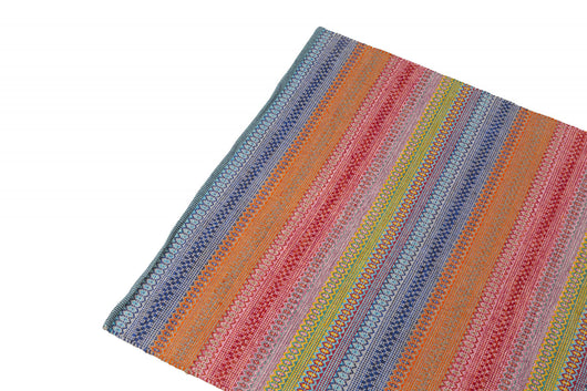 Tappeto moderno Cleveland, stile kilim, 100% cotone, multicoloree, 230x160cm