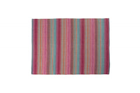 Tappeto moderno Cleveland, stile kilim, 100% cotone, multicoloree, 150x80cm