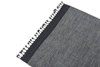 Tappeto moderno Dallas, stile kilim, 100% cotone, grigio, 200x140cm