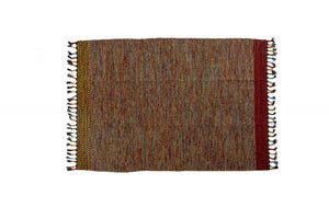 Tappeto moderno Dallas, stile kilim, 100% cotone, multicoloree, 110x60cm