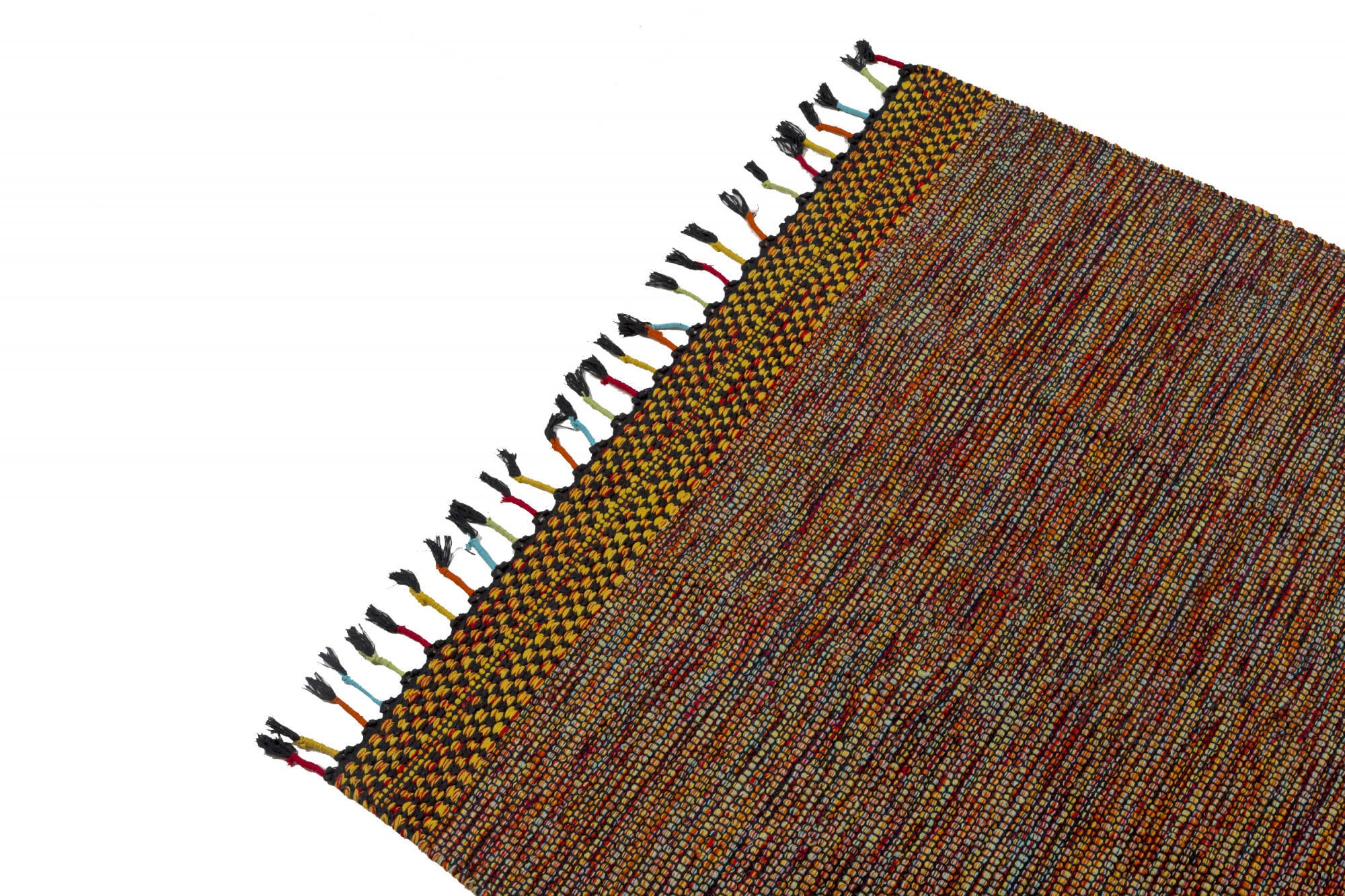 Tappeto moderno Dallas, stile kilim, 100% cotone, multicoloree, 230x160cm