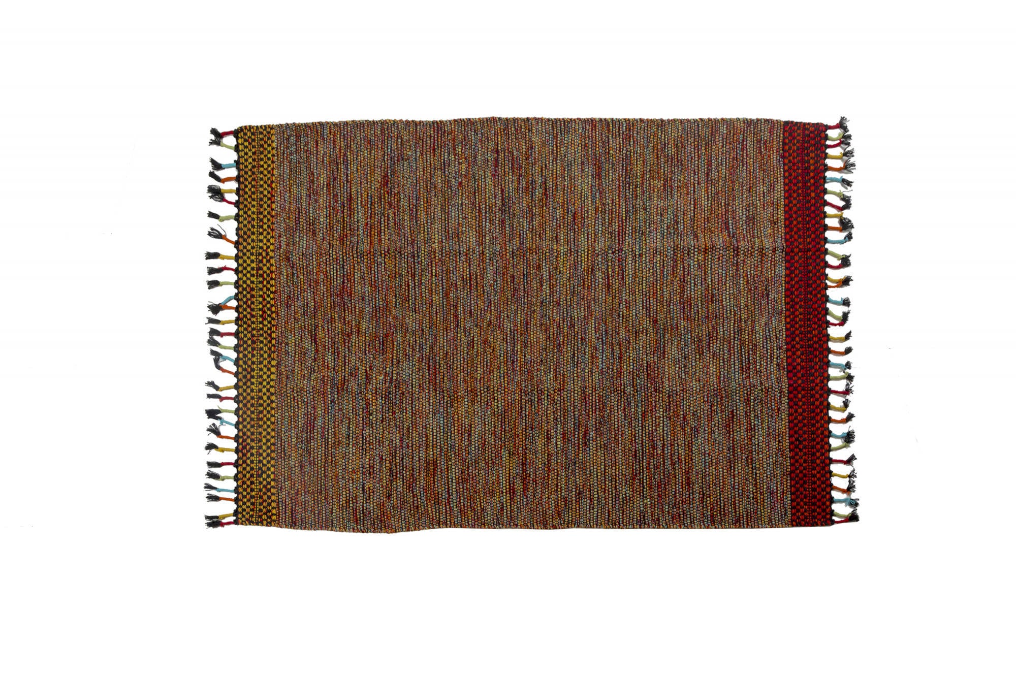 Tappeto moderno Dallas, stile kilim, 100% cotone, multicoloree, 230x160cm