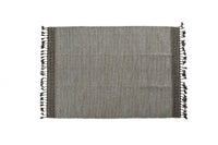 Tappeto moderno Dallas, stile kilim, 100% cotone, beige, 230x160cm