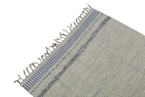 Tappeto moderno boston, stile kilim, 100% cotone, grigio, 110x60cm