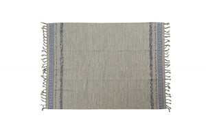 Tappeto moderno boston, stile kilim, 100% cotone, grigio, 110x60cm