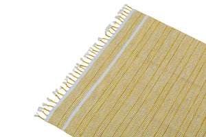 Tappeto moderno Alabama, stile kilim, 100% cotone, beige, 200x140cm