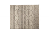 Tappeto moderno Detroit, stile kilim, 100% cotone, grigio, 150x100cm