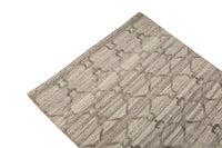 Tappeto moderno Detroit, stile kilim, 100% cotone, grigio, 250x150cm