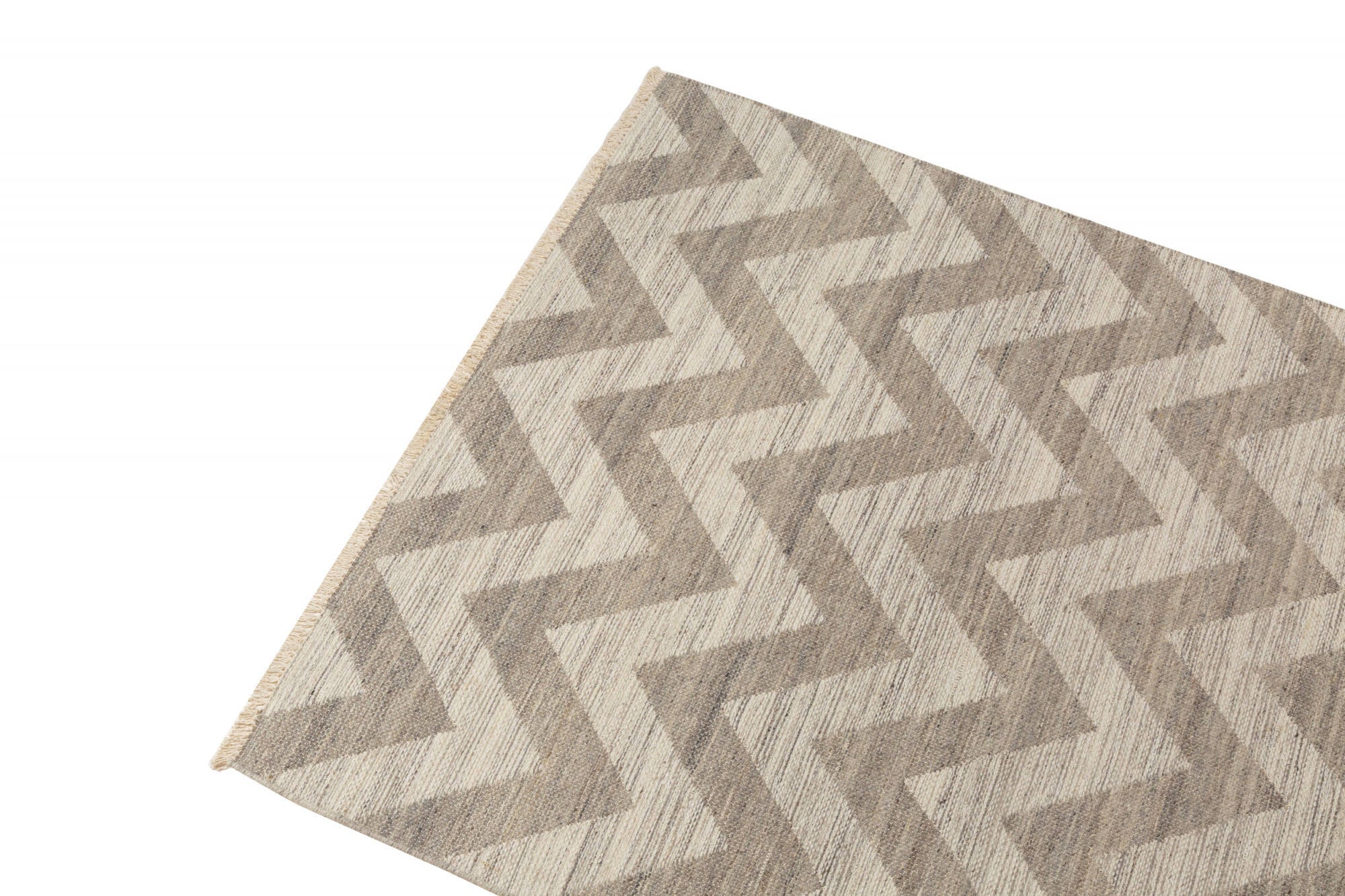 Tappeto moderno Detroit, stile kilim, 100% cotone, grigio, 150x100cm