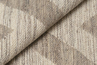 Tappeto moderno Detroit, stile kilim, 100% cotone, grigio, 150x100cm