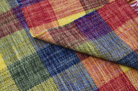 Tappeto moderno sacramento, stile kilim, 100% cotone, multicoloree, 200x140cm