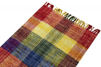 Tappeto moderno sacramento, stile kilim, 100% cotone, multicoloree, 180x60cm