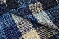 Tappeto moderno sacramento, stile kilim, 100% cotone, blu, 150x90cm