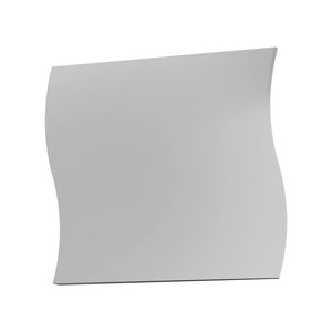 Specchiera da parete ondulata, Made in Italy, Specchio da bagno, cm 71x2h60