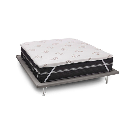 Topper matrimoniale Lucilla, Topper rinnova materasso sfoderabile in Memory Foam e fibre di Rame, 100% Made in Italy, Antiacaro e Anallergico, cm 160x200 h5