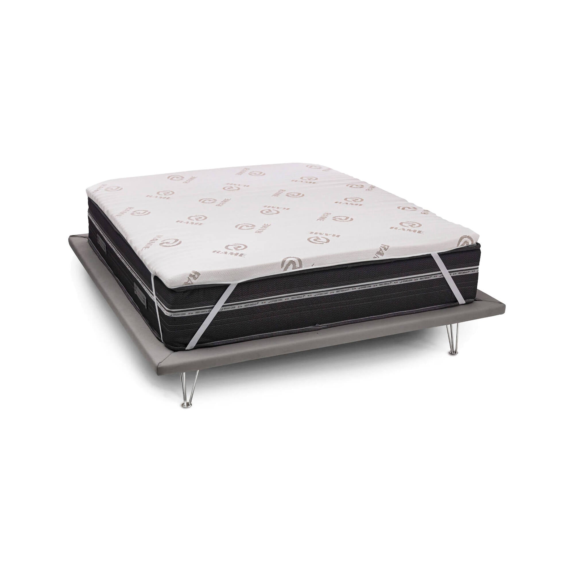 Topper singolo Luisella, Topper rinnova materasso sfoderabile in Memory Foam e fibre di Rame, 100% Made in Italy, Antiacaro e Anallergico, cm 80x190 h5