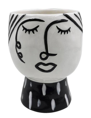 Vaso elegante, Porcellana, Colore Bianco, Misure: 15 x 15 x 19 cm