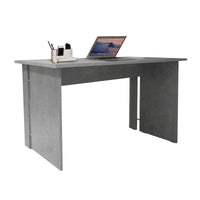 Scrivania ArenysdeMa, Scrittoio consolle moderno , Tavolo da studio o ufficio porta PC portalibri, Grigio Cemento, Cm 150x78xh75