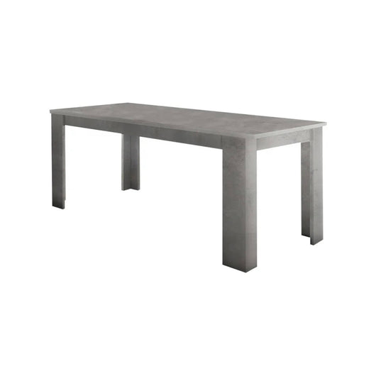 Tavolo per sala da pranzo estensibile, Made in Italy, Tavolo moderno con allunghe, Consolle allungabile, cm 160/210x90h75, Grigio Cenere