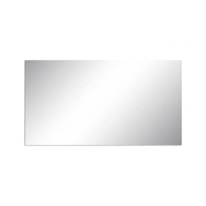 Specchiera da parete lineare, Made in Italy, Specchio da bagno, cm 80x2h60, Grigio Cemento