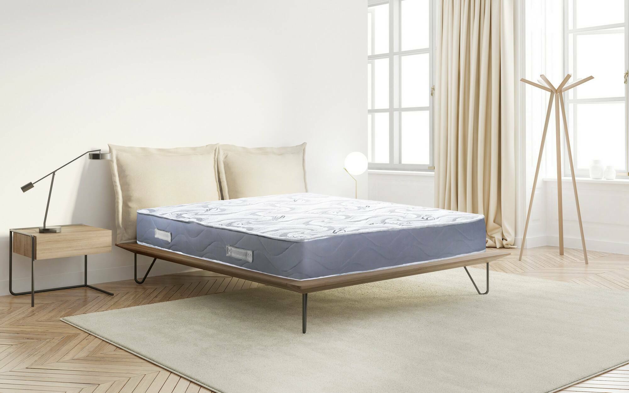 Materasso singolo Dcorazz, Materasso Memory Foam Trioform, Materasso ergonomico, Materasso antiacaro e anallergico, 100% Made in Italy, 80x190xh25 cm