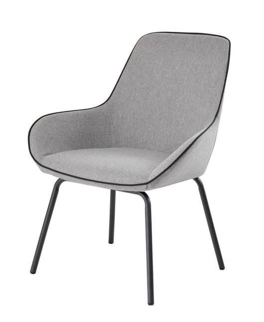 Sedia da ufficio Dglionn, Sedute sala da attesa per ufficio, Seduta ergonomica da attesa, 66x59h90 cm, Grigio