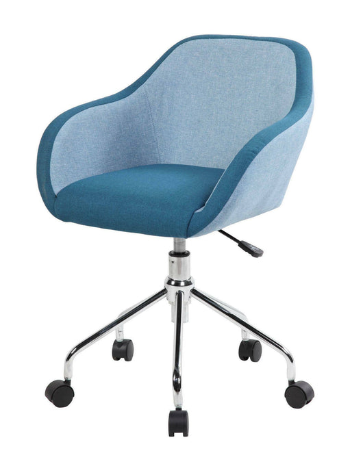 Sedia da ufficio Dgorgon, Poltrona operativa da ufficio, Seduta ergonomica da ufficio, 56x58h77/84 cm, Blu