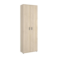 Armadio multiuso Dmiani, Mobile multifunzione portaoggetti, Guardaroba a 2 ante, 61x35h190 cm, Rovere