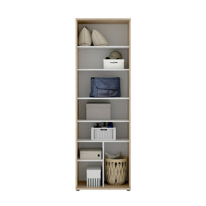 Armadio multiuso Dmiani, Mobile multifunzione portaoggetti, Guardaroba a 2 ante, 61x35h190 cm, Rovere