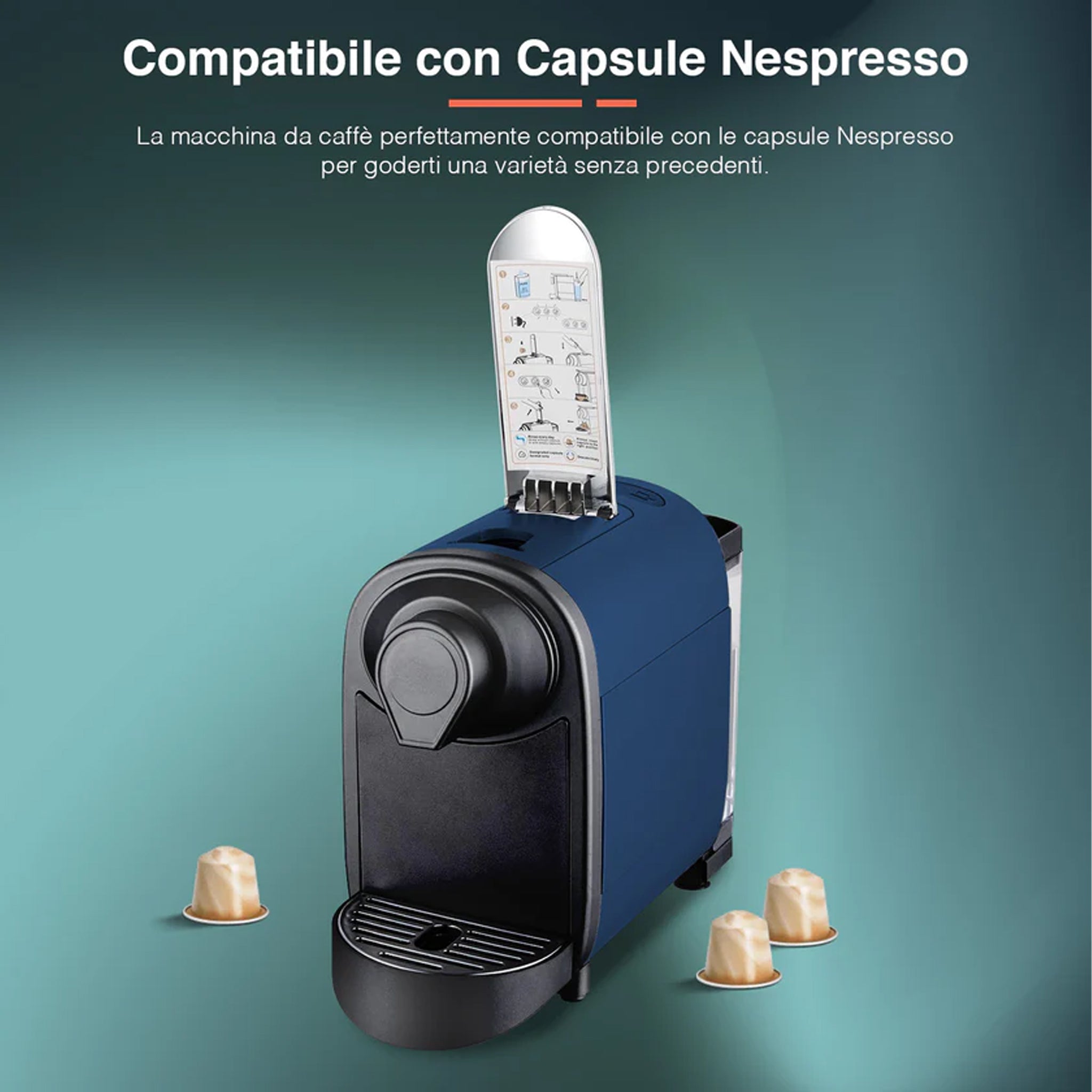 Macchina Del Caffe Blu  Per Capsule Nespresso - DCG ES6518B