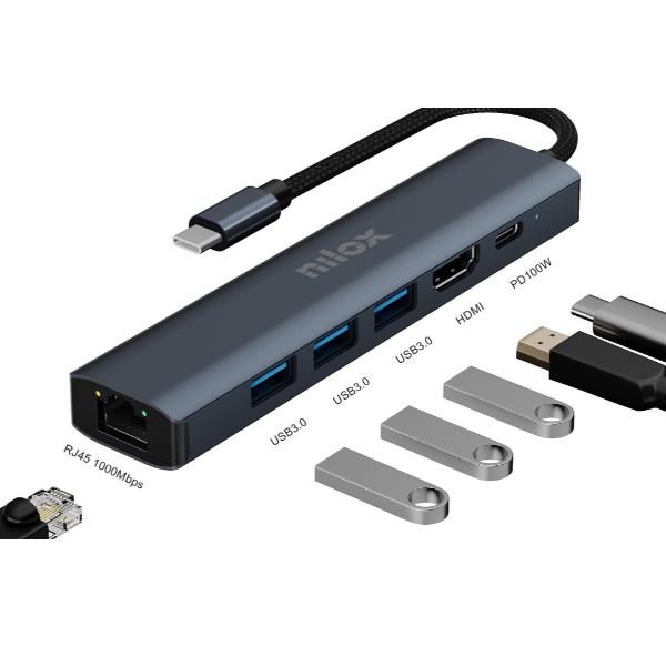 Dock usb-c 6 in 1 - NXDSUSBC06