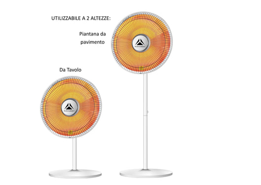 Pyramidea sc800pt stufetta elettrica interno argento 1000 w