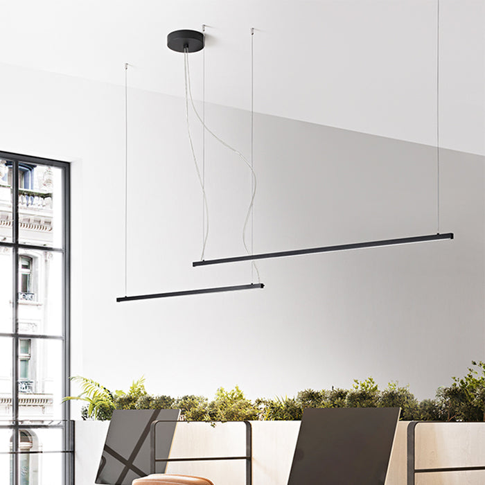 Lampadario Moderno Syncro Nero Led Piccolo