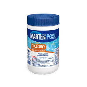 Dicloro 50% Pastiglie 20gr 1Kg Agente Clorante Stabilizzato Per Acque Di Piscina