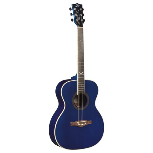 Chitarra acustica eko 06217337 nxt a100 see through blue