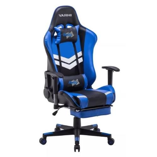 Sedia gaming seduta imbottita girevole con poggiatesta, elev a gas, monoleva, recl fino a 180°, supp collo/schiena, ... - CY103