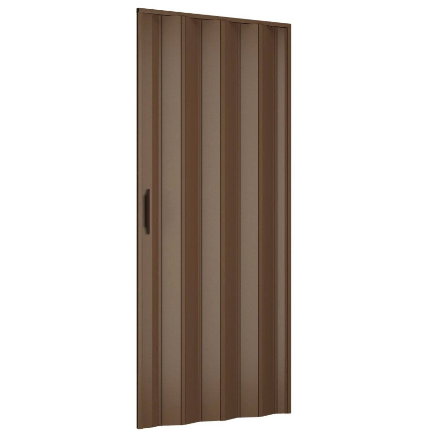 Porta a Soffietto Scorrevole in Pvc da Interno 82x210 cm Noce