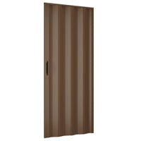 Porta a Soffietto Scorrevole in Pvc da Interno 82x210 cm Noce