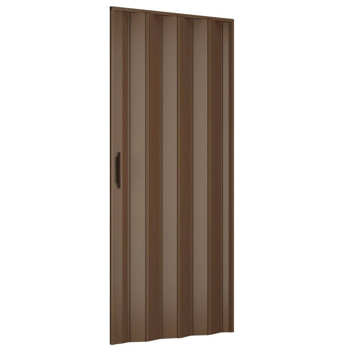 Porta a Soffietto Scorrevole in Pvc da Interno 82x210 cm Noce