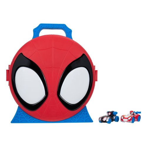 Valigetta lancia veicoli con 2 veicoli die cast spidey sp090300