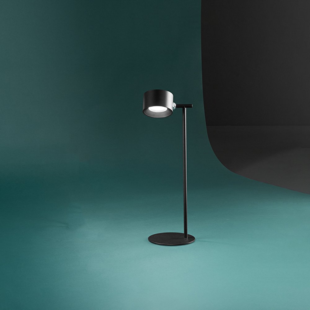 Lampada Da Tavolo Per Esterno Kosmo Moderna Metallo Nero Led Luce Calda