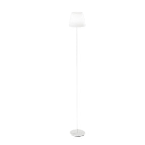 Piantana Da Esterno Ricaricabile Estia Moderna Alluminio Bianco Led Luce Calda