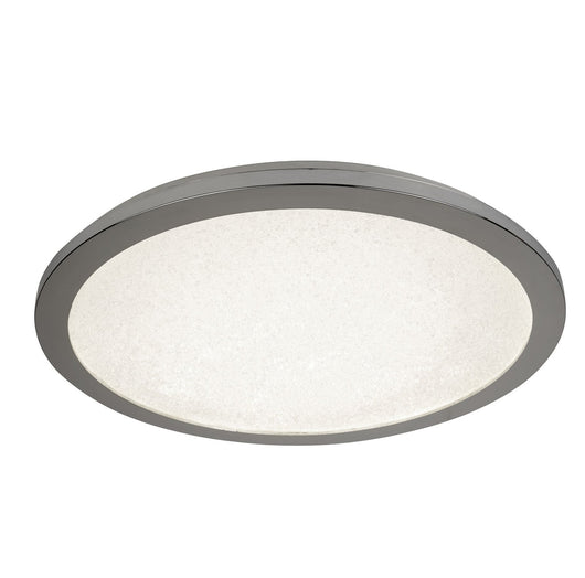 Plafoniera Contemporanea Scilly Policarbonato Cromo Bianco Led 17,5W 4000K