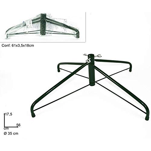 Base Per Albero Di Natale a Croce In Metallo Maxi 56cm Richiudibile Pieghevole