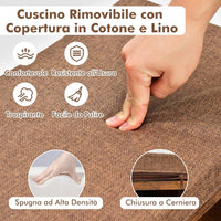 Panca Portascarpe con Cuscino Rimovibile, Panca Scarpiera da Ingresso con 1 Cassetto e 3 Vani Aperti, Scarpiera per Ingresso Camera da Letto Soggiorno, 80x30x53 cm